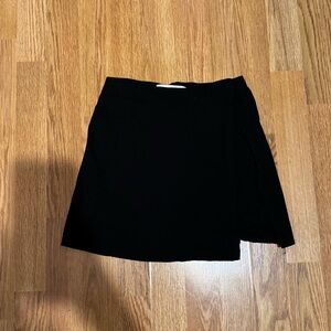 Collusion black skort with slit